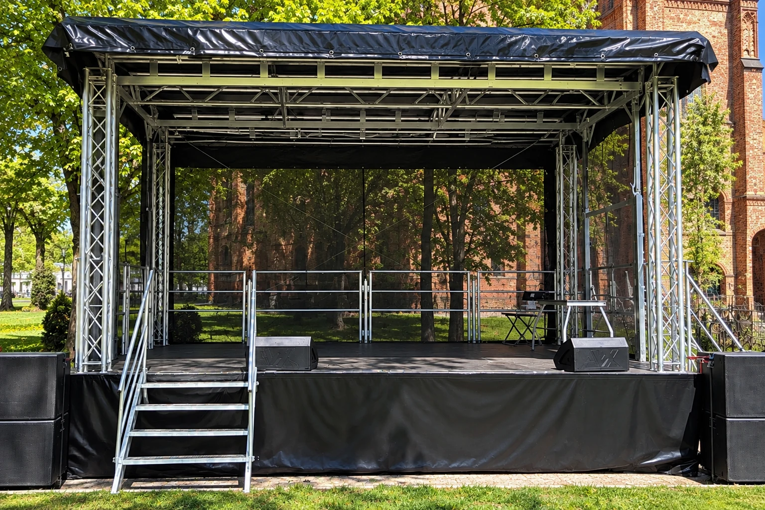 Mobile Bühne für Kundgebungen und Demonstrationen