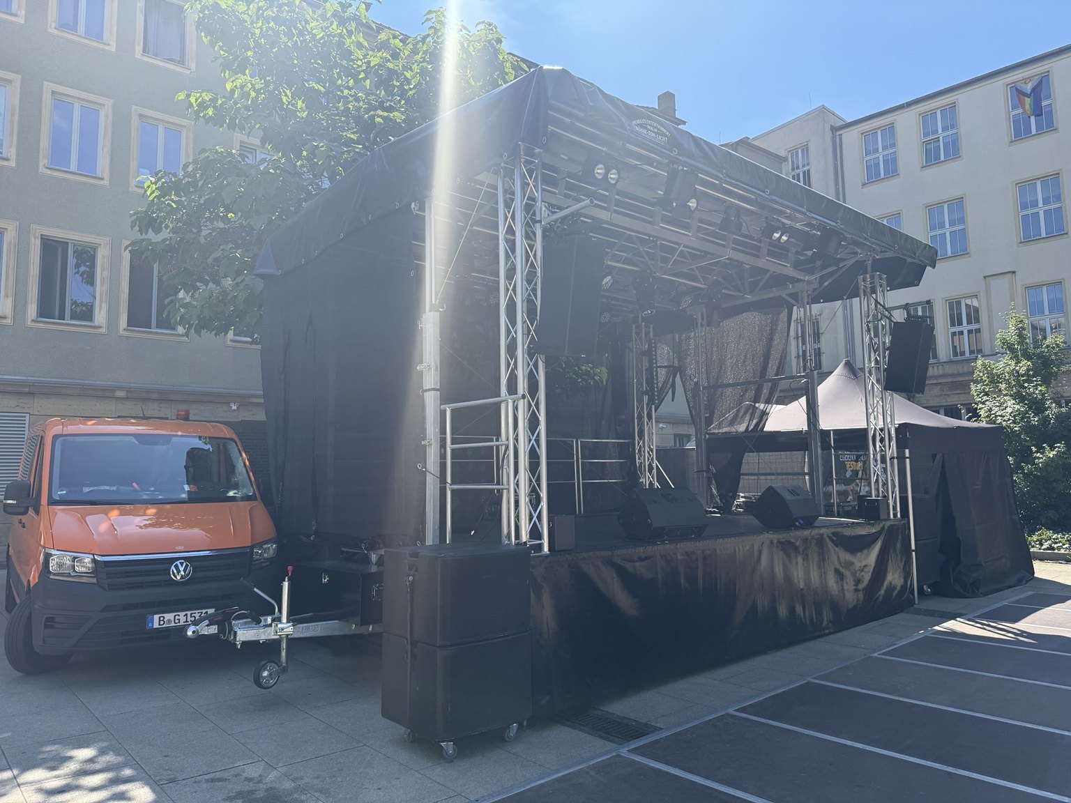 Trailerbühne beim Stadtfest Cottbus 2026